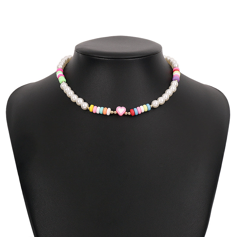 Collares al por mayor Perla de imitación N9966 Collar étnico bohemio OLY-NE-QD006